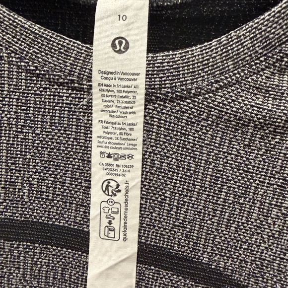 Lululemon Swiftly Tech Long-Sleeve Shirt 2.0 *Waist Length Size 10 - Picture 6 of 7
